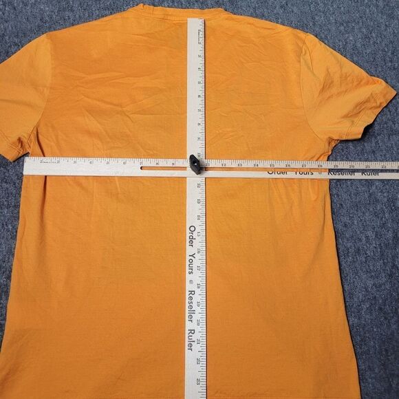 AuthenticVersace Medusa Crewneck Black Embroiderd Logo Men's Size M Orange Rare - Picture 8 of 10